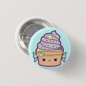 Feenhafter kleiner Kuchen Button (Vorne & Hinten)