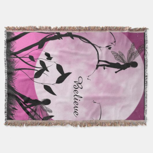 Feenhafter Mond Decken-Wurf Decke (Vorderseite)