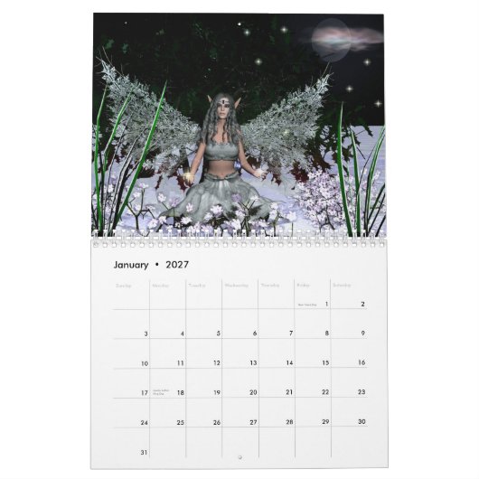 Feenhafter Segen-Kalender Kalender (Jan 2027)