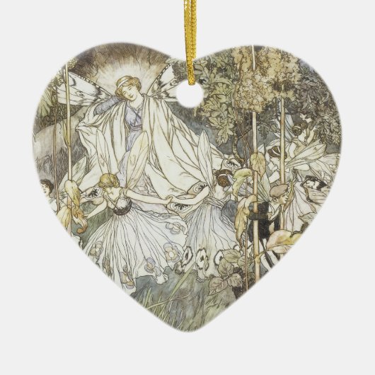 Feenhafter Sommernachtstraum 1907 Keramik Ornament (Vorne)