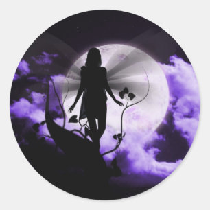 Feenhafter Traumaufkleber der Bohnenstange Runder Aufkleber