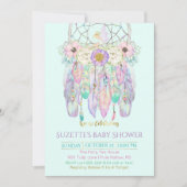 Feenhafter Traumfänger Boho irgendein Farbpapier Einladung (Vorderseite)