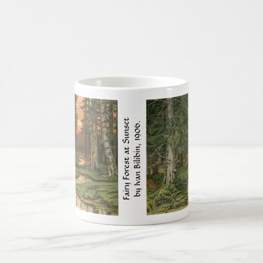 "Feenhafter Wald am Sonnenuntergang" durch Iwan Kaffeetasse (Mittel)