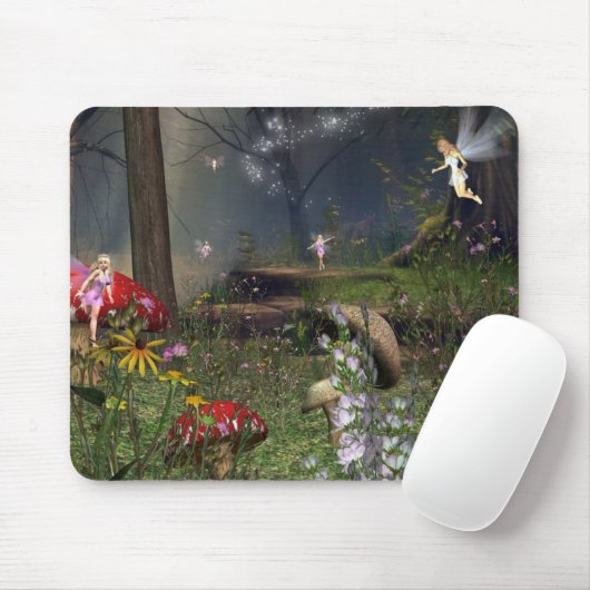 Feenhafter Wald Mousepad (Mit Mouse)