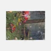 Feenhafter WaldFleece-Decke Fleecedecke (Vorderseite (Horizontal))