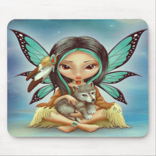 Feenhafter Wolf Mousepad