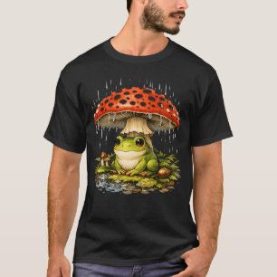 Feenhaftes Design: Frosch unter Pilz - Whimsical A T-Shirt