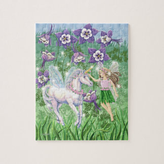 Feenhaftes Einhornpuzzlespiel Puzzle