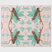 Feenhaftes Libellen-Geschenk-Packpapier Geschenkpapier (Flach)