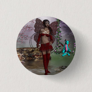 feenhaftes Mädchen-Abzeichen Button