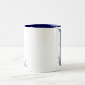 Feenhaftes Monogramm L Zweifarbige Tasse (Mittel)