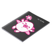 Feenhaftes Schwein-Notizbuch Notizblock (Linke Seite)