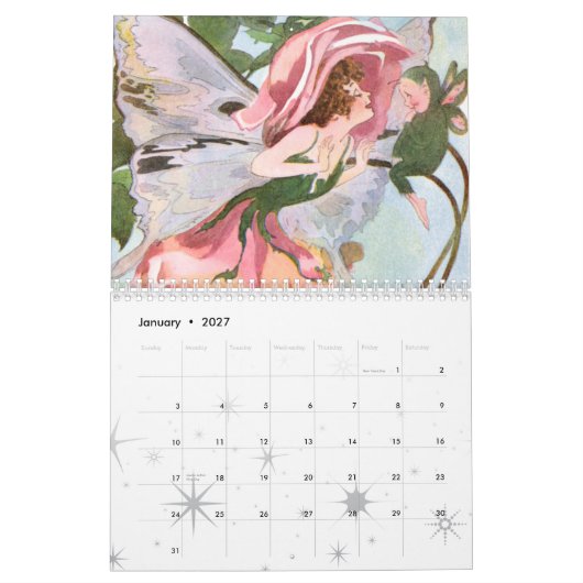 Feenkalender 2011 kalender (Jan 2027)