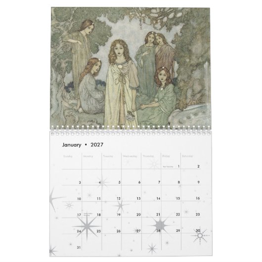 Feenkalender Kalender (Jan 2027)