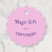 Feenkapybara-Magie Geschenkanhänger (Rückseite)