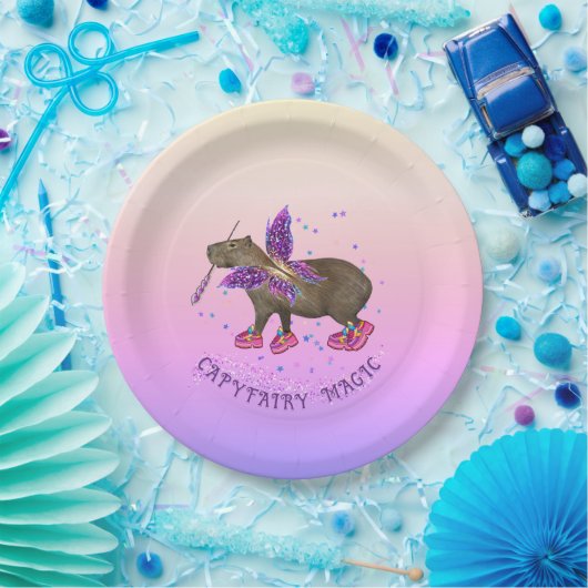 Feenkapybara Magie Pappteller (Party)