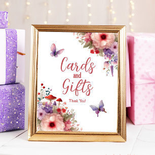 Feenkern Geburtstagsparty-Karten und Geschenke Sch Poster