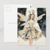 Feenkönigin in der Modeschau  Postkarte (Vorne/Hinten)