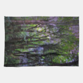 Feenlichter Surrealer Wald Geschirrtuch (Horizontal)