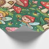 Feenpilzhaus-Geschenkpapier Geschenkpapier (Ecke)