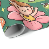 Feenpilzhaus-Geschenkpapier Geschenkpapier (Rolleneckpunkt)