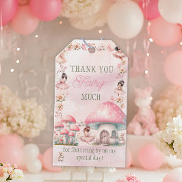 Feenpilzhaus Rosa Geburtstag Geschenkanhänger