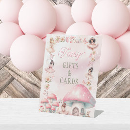 Feenpilzhaus Rosa Geburtstagsgeschenke Sockelschild