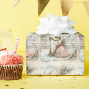 Feenpixie spielt Harfe Geschenkpapier