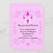 Feenprinzessin lädt einladung (Vorne/Hinten)