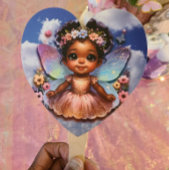 Feenprinzessin mit wunderschönen Flügeln Fächer