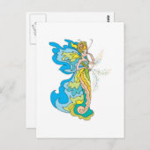 Feenprinzessin Postkarte (Vorne/Hinten)