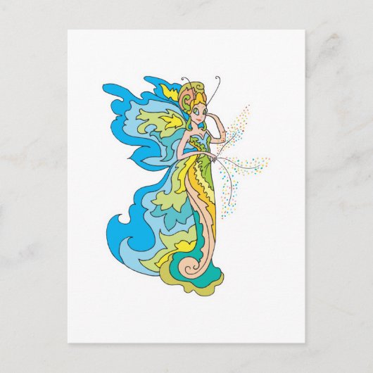 Feenprinzessin Postkarte (Vorderseite)