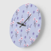 Feenstaub-Gänseblümchen Große Wanduhr (Winkel)