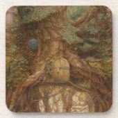 Feentür im Wald Getränkeuntersetzer (Vorderseite)