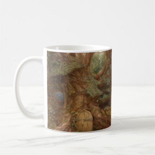 Feentür im Wald Kaffeetasse (Links)