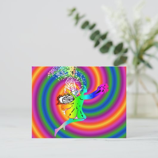 Feenwirbel Postkarte (Stehend Vorderseite)