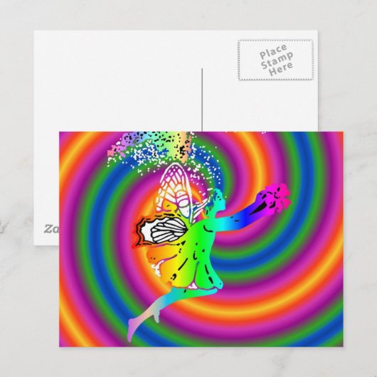 Feenwirbel Postkarte (Vorne/Hinten)
