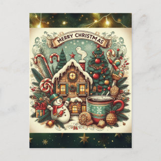 Feestdagen briefkaart feiertagspostkarte