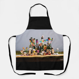 Feestende fubby's de van een feestje houden, gefel schürze