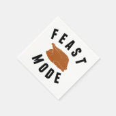 Feestmodus | Erntedank Türkei Serviette (Ecke)