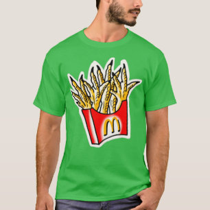 Feet Chicken Mc Fries Traditionelles Tattoo T-Shirt