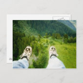 Feet First Postkarte (Vorne/Hinten)