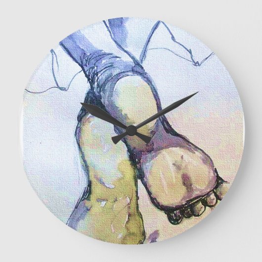 Feet Große Wanduhr (Vorderseite)