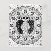 Feet Mandala Postkarte (Vorderseite)