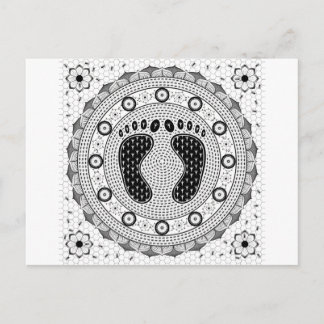 Feet Mandala Postkarte