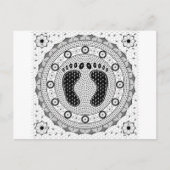 Feet Mandala Postkarte (Vorderseite)