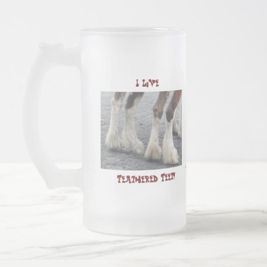 Feet Mattglas Bierglas (Links)