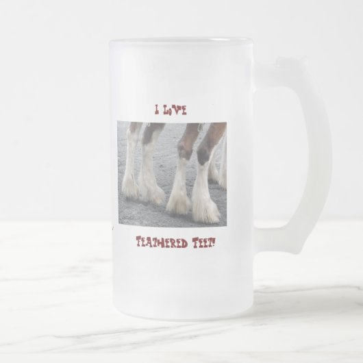 Feet Mattglas Bierglas (Rechts)