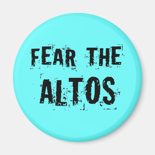 Feet the Altos Music Singer Gift Magnet (Vorne)
