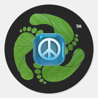feetpeace™ Round-Aufkleber Runder Aufkleber
